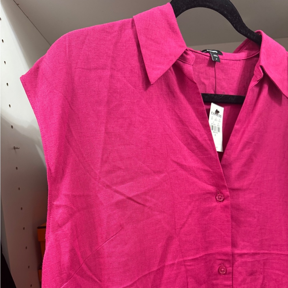 Express linen button down - Picture 3 of 4